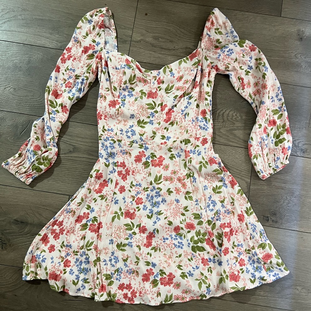 Reformation Floral Mini Dress sz 6
